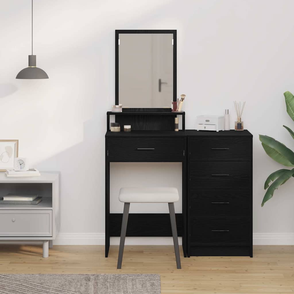 vidaXL Τραπέζι περιποίησης Μαύρη Οξυά 50 x 41 x 140 εκ.