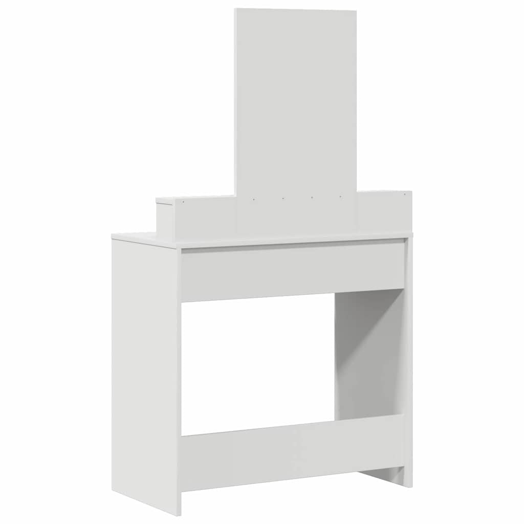 vidaXL Τραπέζι περιποίησης Λευκό 79 x 41 x 140 εκ. Επεξεργασμένο Ξύλο
