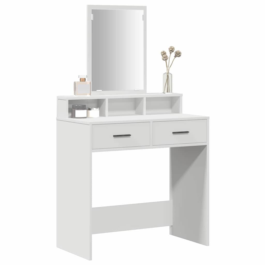 vidaXL Τραπέζι περιποίησης Λευκό 79 x 41 x 140 εκ. Επεξεργασμένο Ξύλο