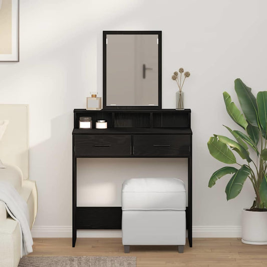 vidaXL Τραπέζι περιποίησης Μαύρη Οξυά 79 x 41 x 140 εκ.