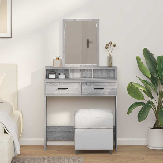 vidaXL Τραπέζι περιποίησης Γκρίζο Σονομα 79 x 41 x 140 εκ.