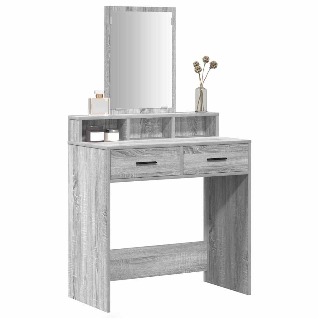 vidaXL Τραπέζι περιποίησης Γκρίζο Σονομα 79 x 41 x 140 εκ.