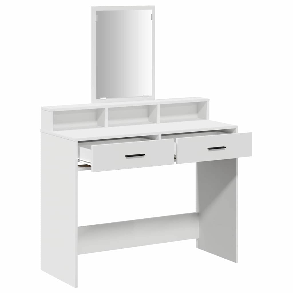 vidaXL Τραπέζι περιποίησης Λευκό 100 x 41 x 140 εκ. Επεξεργασμένο Ξύλο