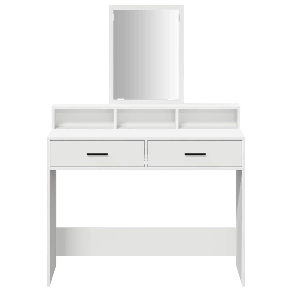 vidaXL Τραπέζι περιποίησης Λευκό 100 x 41 x 140 εκ. Επεξεργασμένο Ξύλο