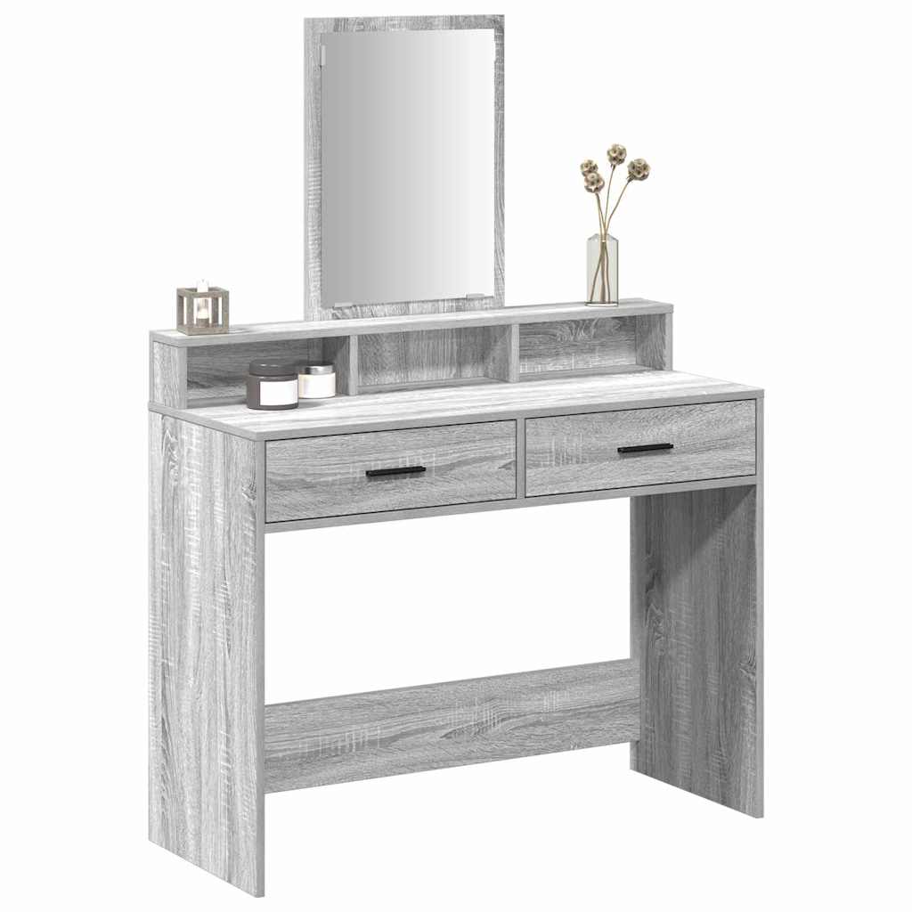 vidaXL Τραπέζι περιποίησης Γκρίζο Σονομα 100 x 41 x 140 εκ.