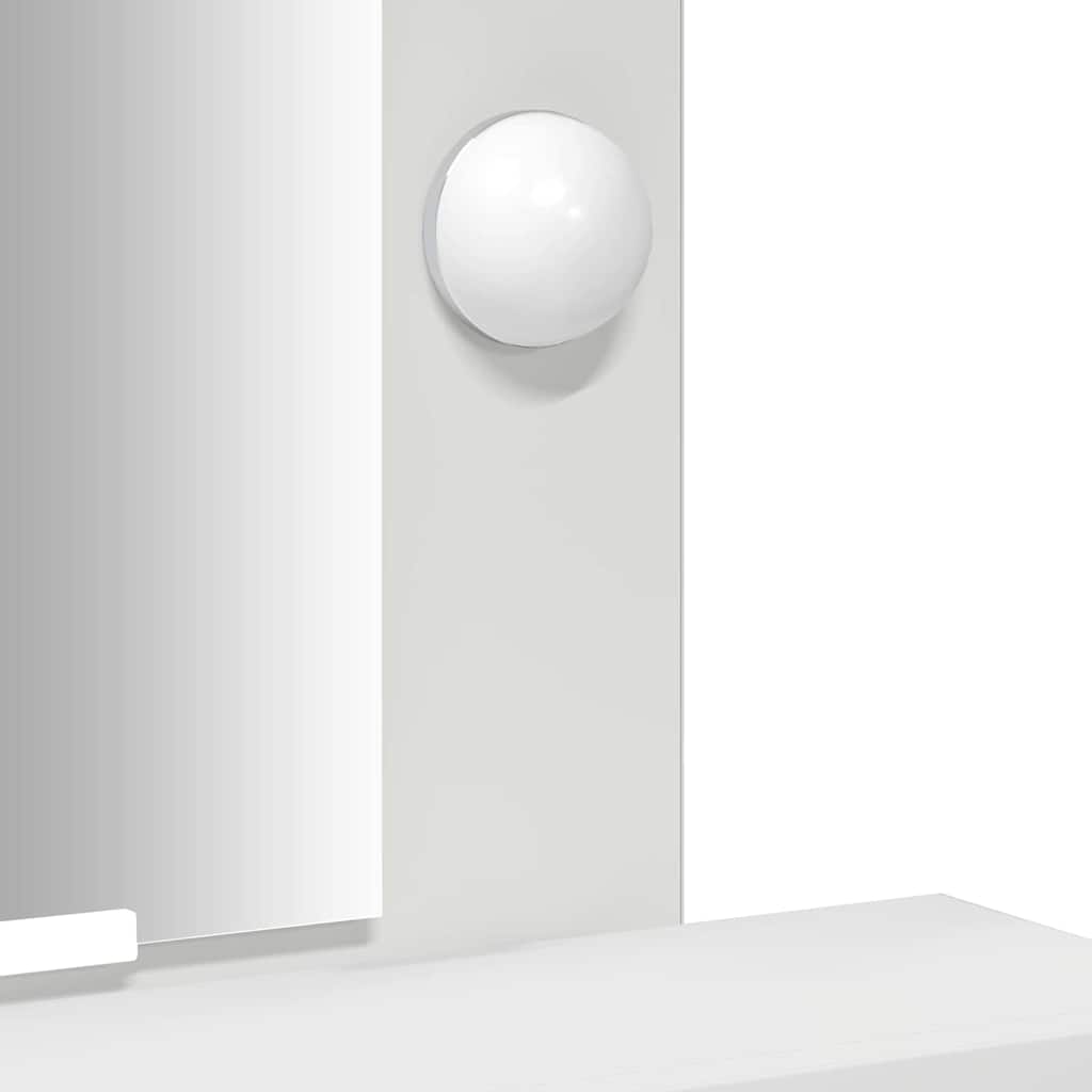 vidaXL Τραπέζι περιποίησης Λευκό 50 x 41 x 140 εκ. Επεξεργασμένο Ξύλο