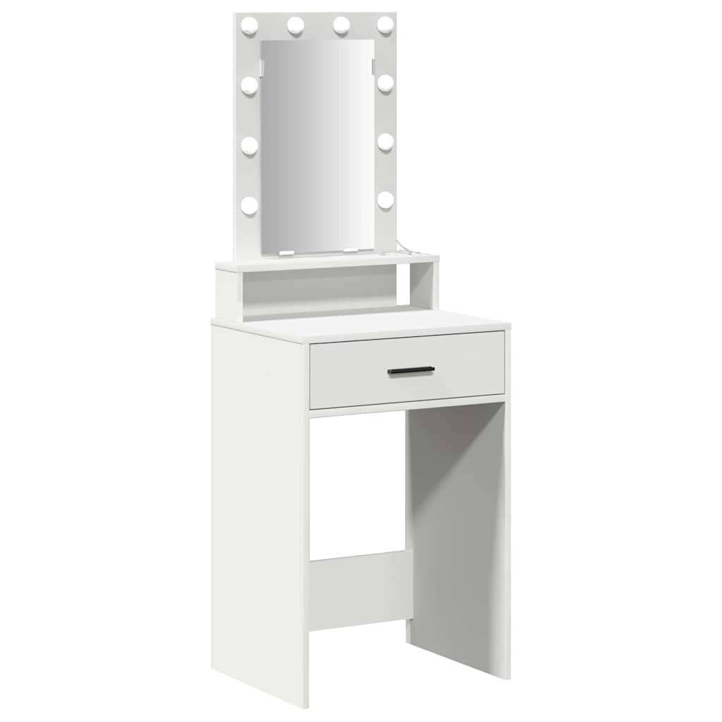 vidaXL Τραπέζι περιποίησης Λευκό 50 x 41 x 140 εκ. Επεξεργασμένο Ξύλο