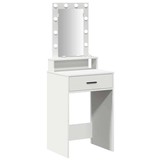 vidaXL Τραπέζι περιποίησης Λευκό 50 x 41 x 140 εκ. Επεξεργασμένο Ξύλο