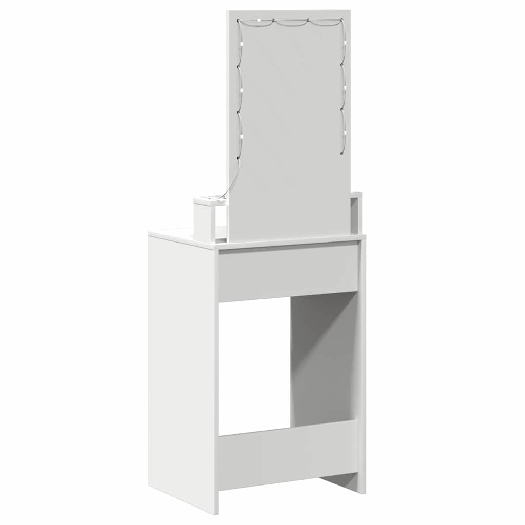 vidaXL Τραπέζι περιποίησης Λευκό 50 x 41 x 140 εκ. Επεξεργασμένο Ξύλο