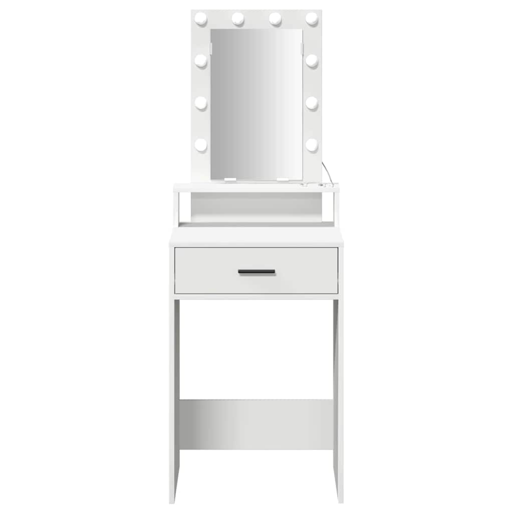 vidaXL Τραπέζι περιποίησης Λευκό 50 x 41 x 140 εκ. Επεξεργασμένο Ξύλο
