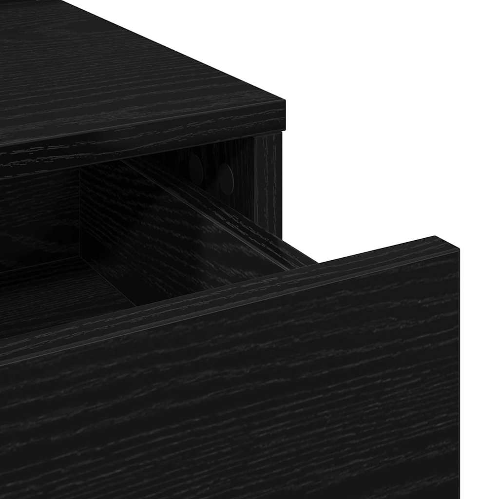 vidaXL Τραπέζι περιποίησης Μαύρο 50 x 41 x 140 εκ. Επεξεργασμένο Ξύλο