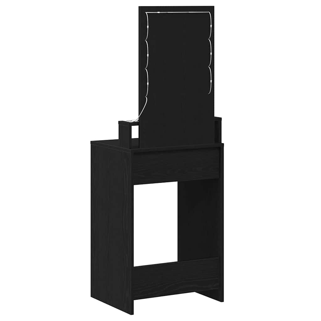 vidaXL Τραπέζι περιποίησης Μαύρο 50 x 41 x 140 εκ. Επεξεργασμένο Ξύλο