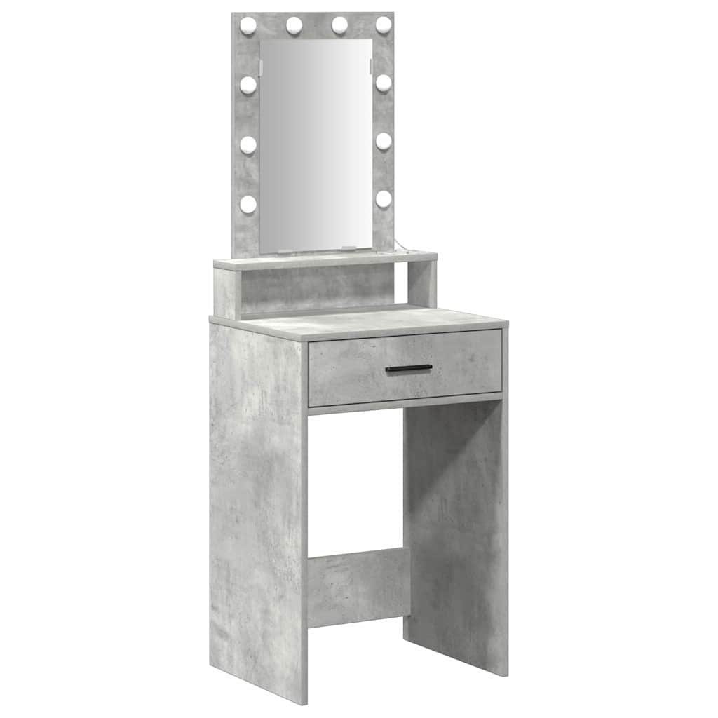 vidaXL Τραπέζι περιποίησης Γκρι 50 x 41 x 140 εκ. Επεξεργασμένο Ξύλο
