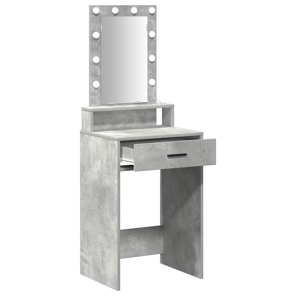 vidaXL Τραπέζι περιποίησης Γκρι 50 x 41 x 140 εκ. Επεξεργασμένο Ξύλο