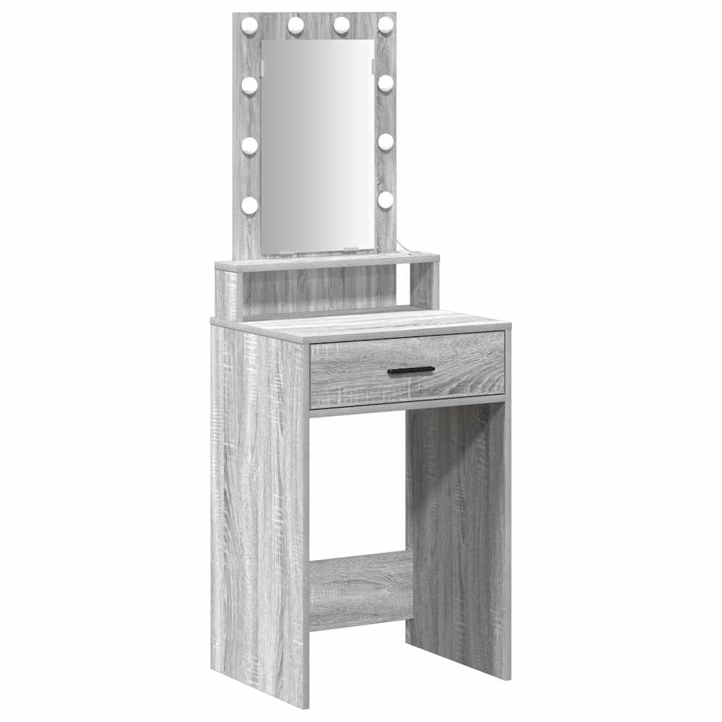 vidaXL Τραπέζι περιποίησης Γκρι 50 x 41 x 140 εκ. Επεξεργασμένο Ξύλο