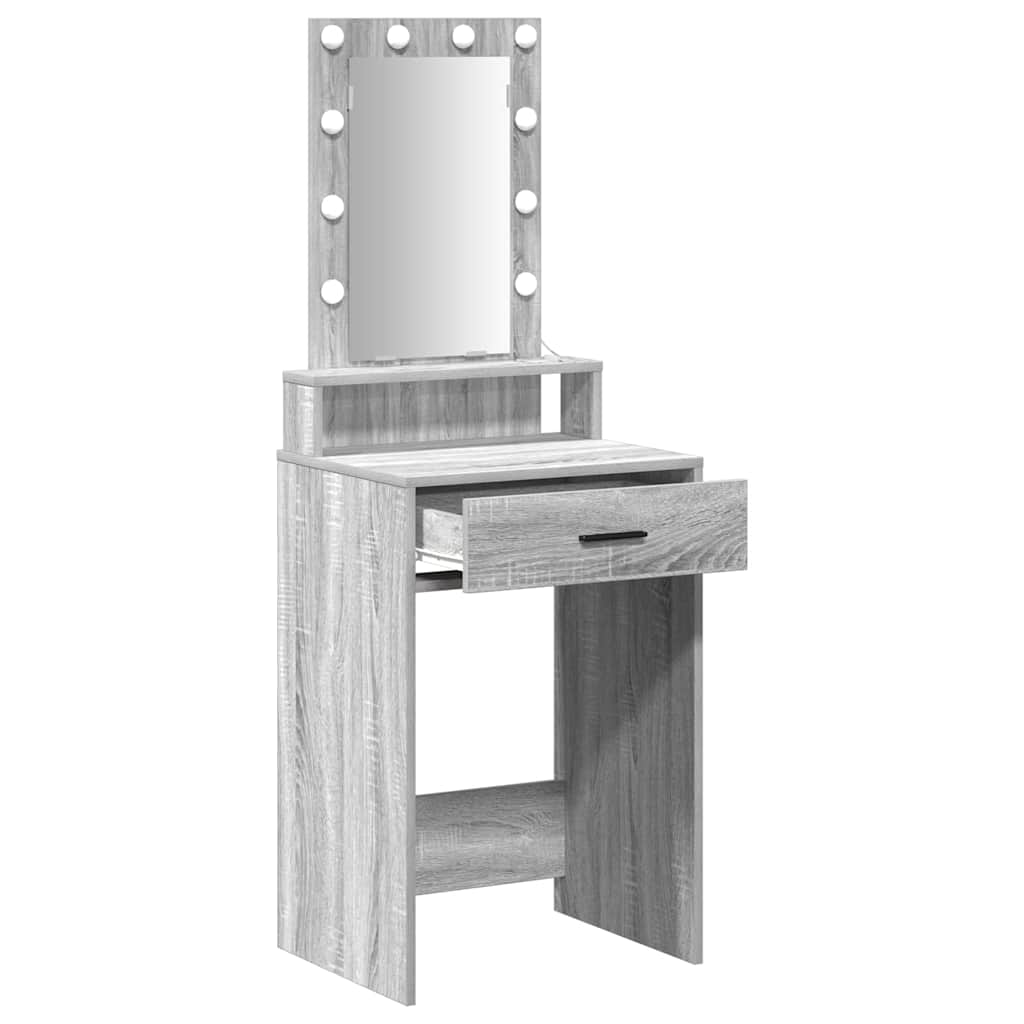 vidaXL Τραπέζι περιποίησης Γκρι 50 x 41 x 140 εκ. Επεξεργασμένο Ξύλο