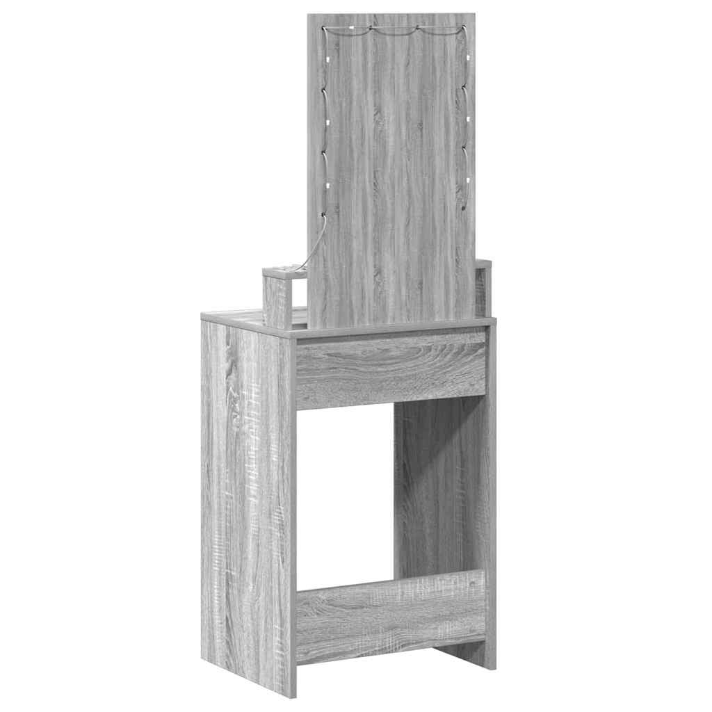 vidaXL Τραπέζι περιποίησης Γκρι 50 x 41 x 140 εκ. Επεξεργασμένο Ξύλο