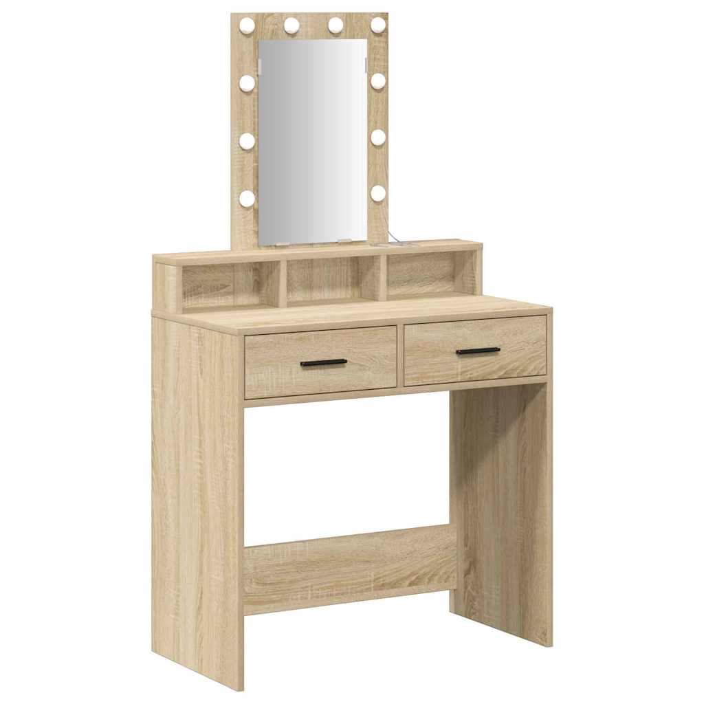 vidaXL Τραπέζι περιποίησης Καφέ 79 x 41 x 140 εκ. Επεξεργασμένο Ξύλο
