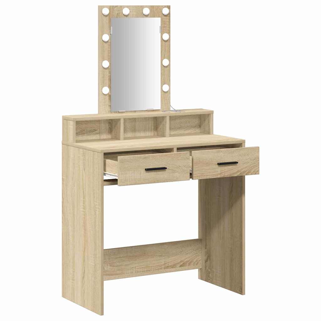 vidaXL Τραπέζι περιποίησης Καφέ 79 x 41 x 140 εκ. Επεξεργασμένο Ξύλο
