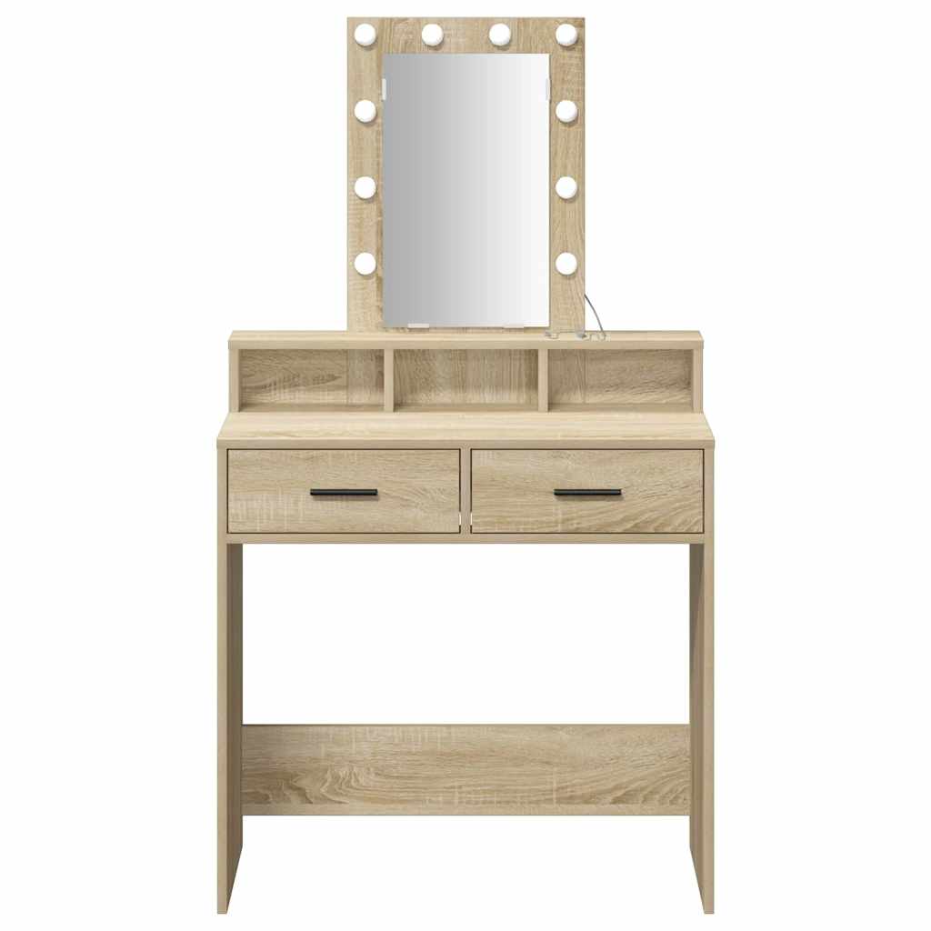 vidaXL Τραπέζι περιποίησης Καφέ 79 x 41 x 140 εκ. Επεξεργασμένο Ξύλο