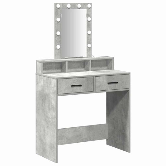 vidaXL Τραπέζι περιποίησης Γκρι 79 x 41 x 140 εκ. Επεξεργασμένο Ξύλο