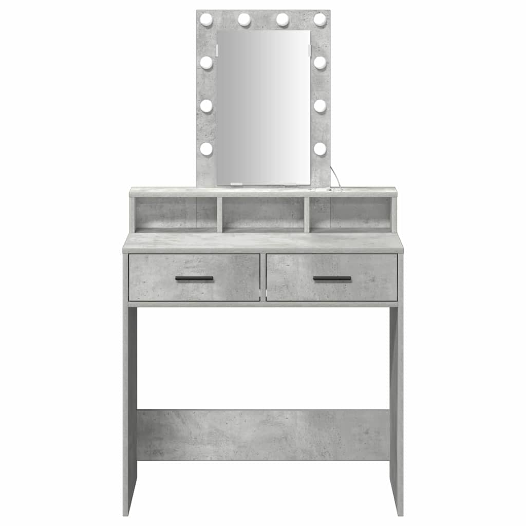 vidaXL Τραπέζι περιποίησης Γκρι 79 x 41 x 140 εκ. Επεξεργασμένο Ξύλο