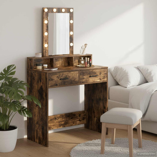 vidaXL Τραπέζι περιποίησης Καφέ 79 x 41 x 140 εκ. Επεξεργασμένο Ξύλο