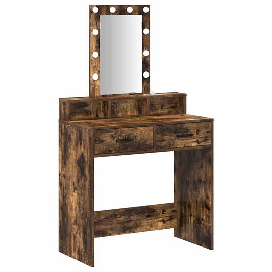 vidaXL Τραπέζι περιποίησης Καφέ 79 x 41 x 140 εκ. Επεξεργασμένο Ξύλο