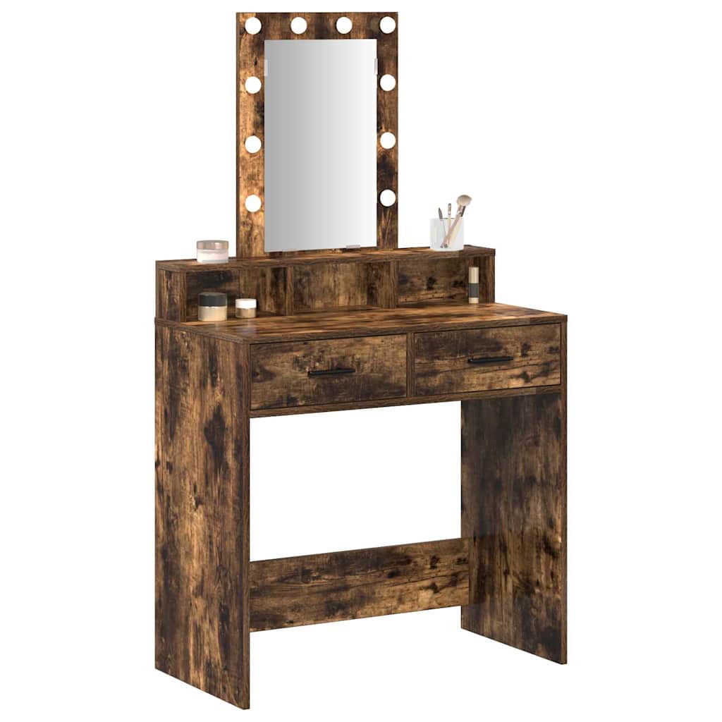 vidaXL Τραπέζι περιποίησης Καφέ 79 x 41 x 140 εκ. Επεξεργασμένο Ξύλο