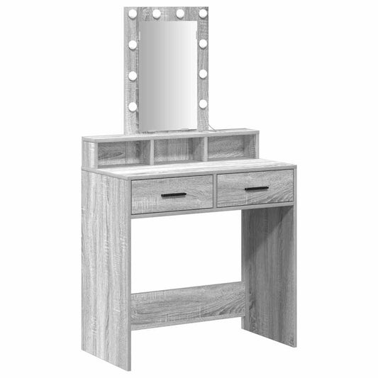 vidaXL Τραπέζι περιποίησης Γκρι 79 x 41 x 140 εκ. Επεξεργασμένο Ξύλο