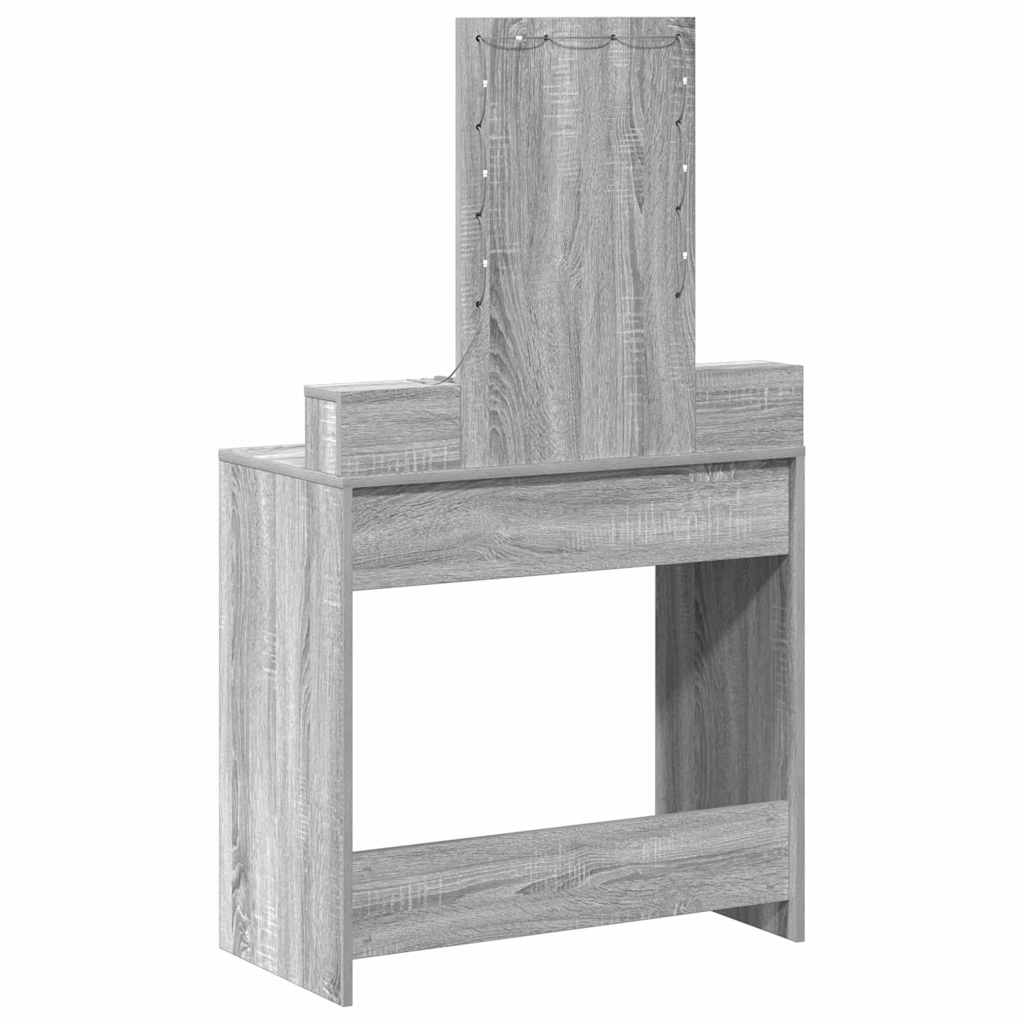 vidaXL Τραπέζι περιποίησης Γκρι 79 x 41 x 140 εκ. Επεξεργασμένο Ξύλο