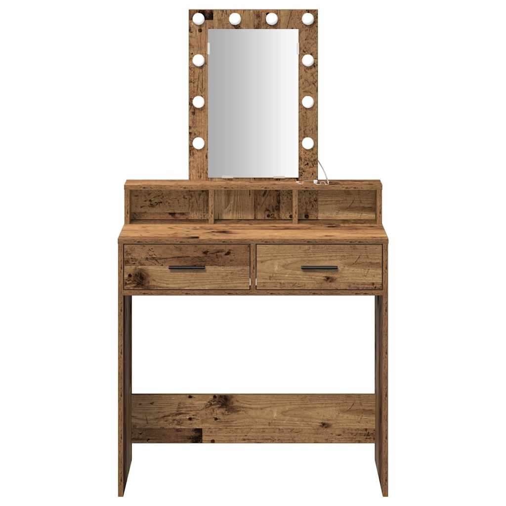vidaXL Τραπέζι περιποίησης Καφέ 79 x 41 x 140 εκ. Επεξεργασμένο Ξύλο