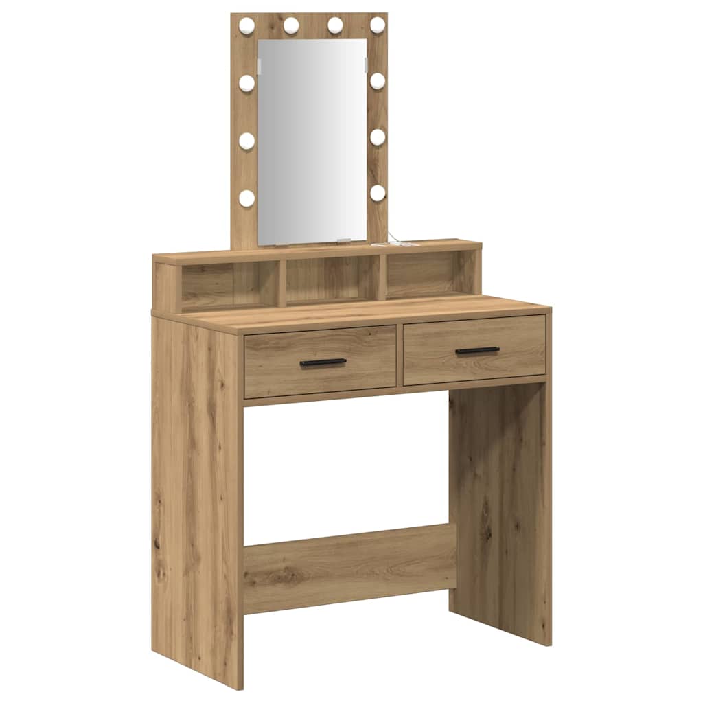vidaXL Τραπέζι περιποίησης Καφέ 79 x 41 x 140 εκ. Επεξεργασμένο Ξύλο