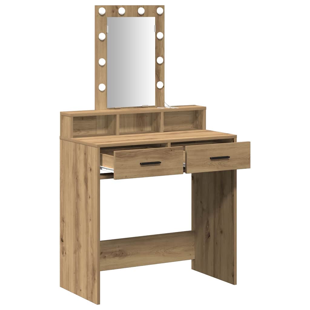 vidaXL Τραπέζι περιποίησης Καφέ 79 x 41 x 140 εκ. Επεξεργασμένο Ξύλο