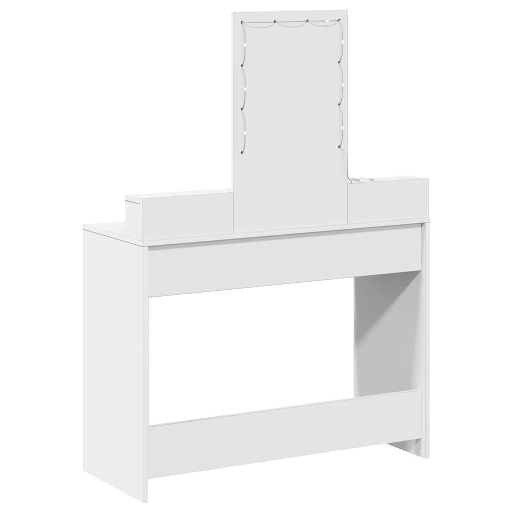 vidaXL Τραπέζι περιποίησης Λευκό 100 x 41 x 140 εκ. Επεξεργασμένο Ξύλο