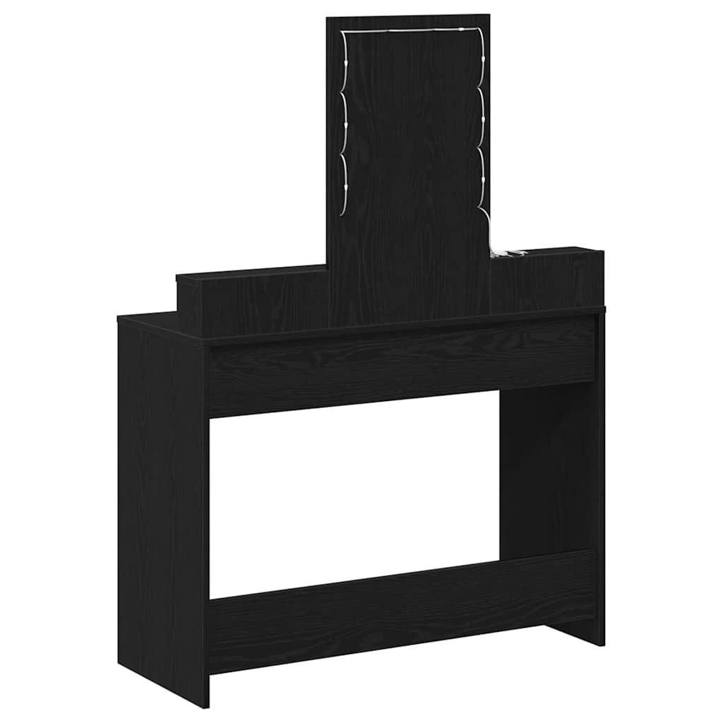 vidaXL Τραπέζι περιποίησης Μαύρο 100 x 41 x 140 εκ. Επεξεργασμένο Ξύλο
