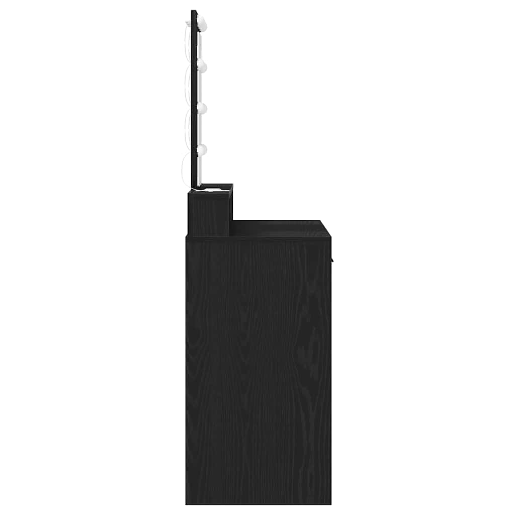 vidaXL Τραπέζι περιποίησης Μαύρο 100 x 41 x 140 εκ. Επεξεργασμένο Ξύλο