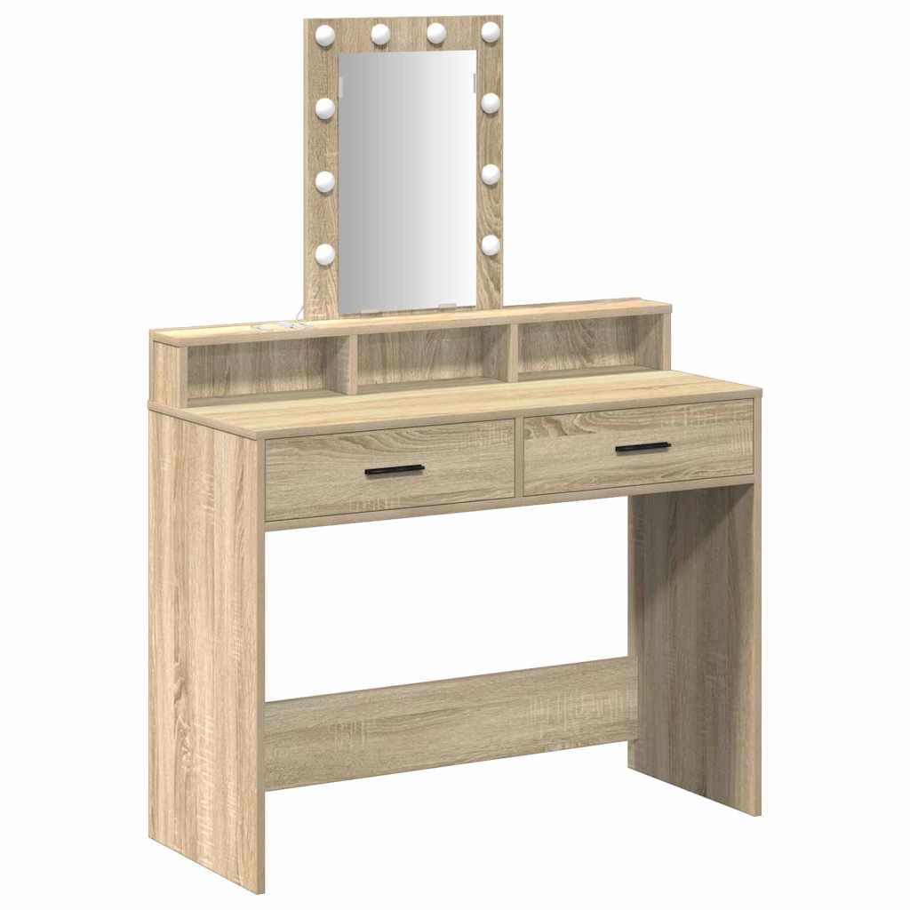 vidaXL Τραπέζι περιποίησης Καφέ 100 x 41 x 140 εκ. Επεξεργασμένο Ξύλο
