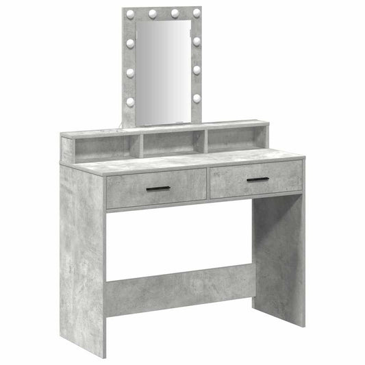 vidaXL Τραπέζι περιποίησης Γκρι 100 x 41 x 140 εκ. Επεξεργασμένο Ξύλο