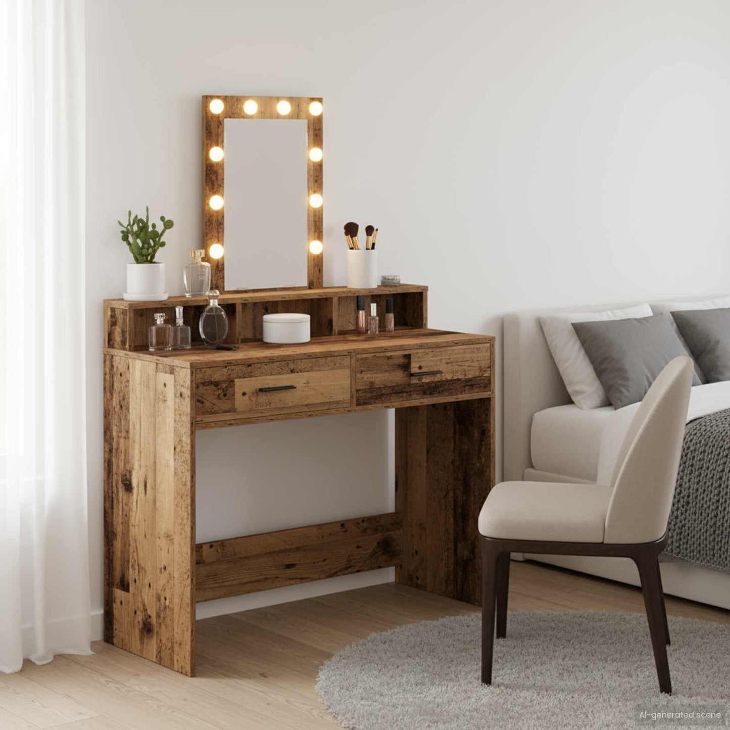 vidaXL Τραπέζι περιποίησης Καφέ 100 x 41 x 140 εκ. Επεξεργασμένο Ξύλο