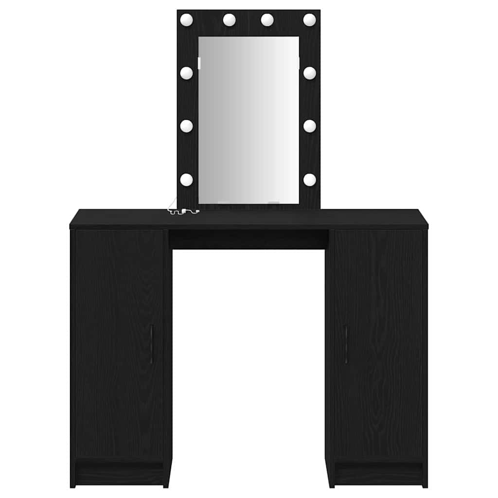 vidaXL Τραπέζι περιποίησης Μαύρο 102 x 33 x 135 εκ Επεξεργασμένο Ξύλο