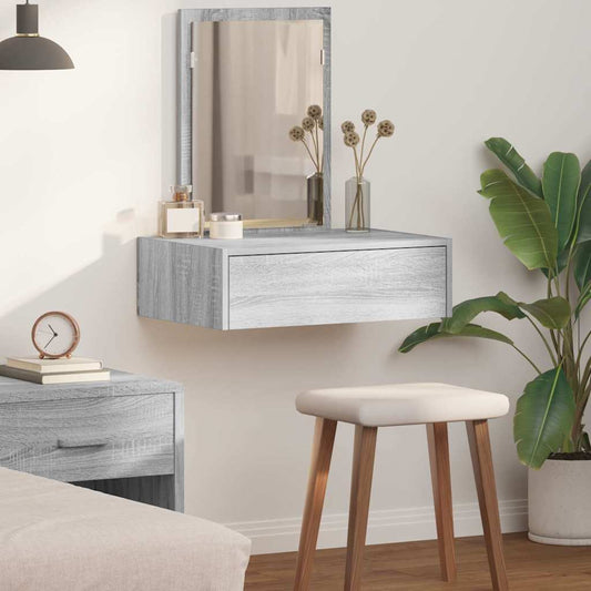 vidaXL Τραπέζι περιποίησης Γκρι 60 x 40 x 70 εκ. Επεξεργασμένο Ξύλο