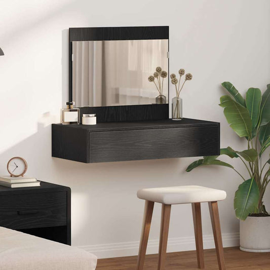 vidaXL Τραπέζι περιποίησης Μαύρο 83 x 40 x 70 εκ Επεξεργασμένο Ξύλο