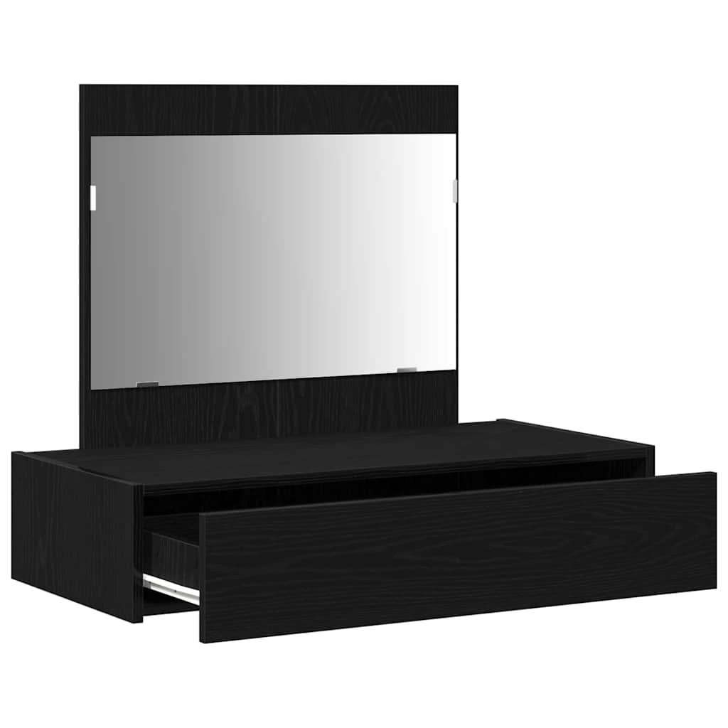 vidaXL Τραπέζι περιποίησης Μαύρο 83 x 40 x 70 εκ Επεξεργασμένο Ξύλο