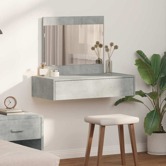 vidaXL Τραπέζι περιποίησης Γκρι 83 x 40 x 70 εκ Επεξεργασμένο Ξύλο