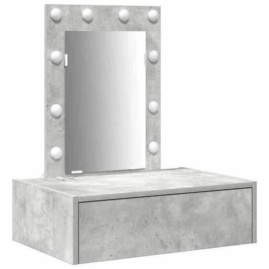 vidaXL Τραπέζι περιποίησης Γκρι 60 x 40 x 70 εκ. Επεξεργασμένο Ξύλο