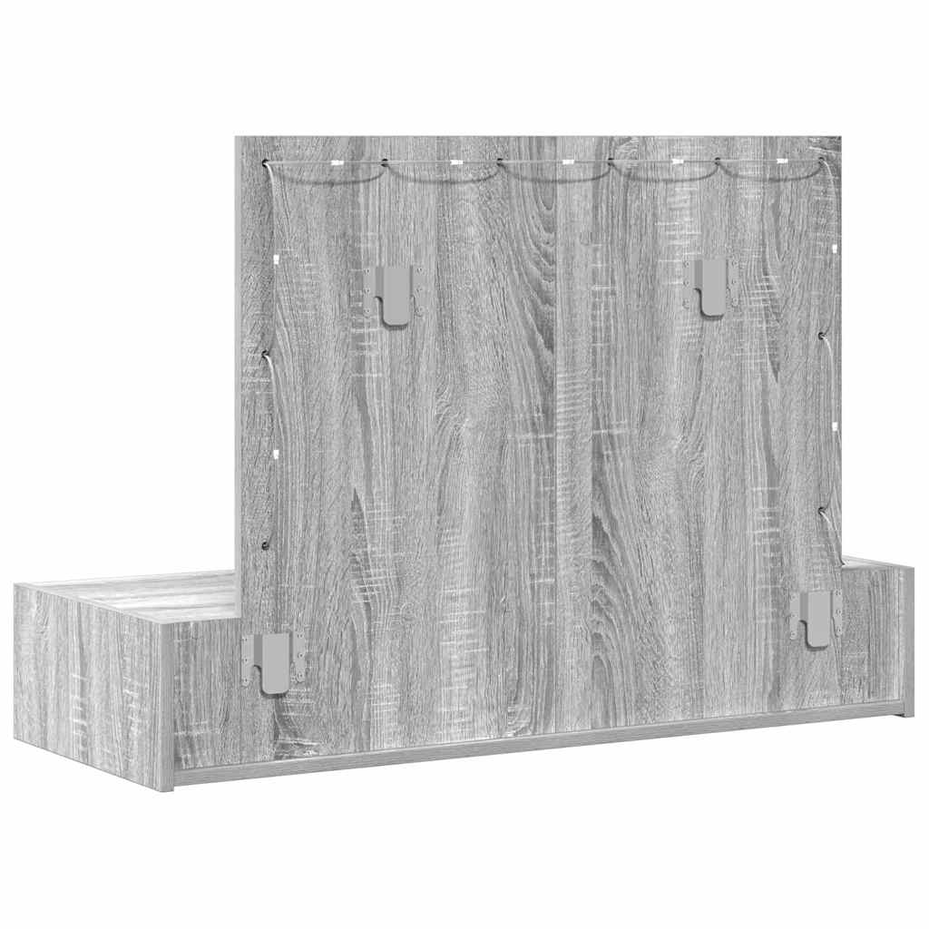 vidaXL Τραπέζι περιποίησης Γκρι 100 x 40 x 70 εκ. Επεξεργασμένο Ξύλο