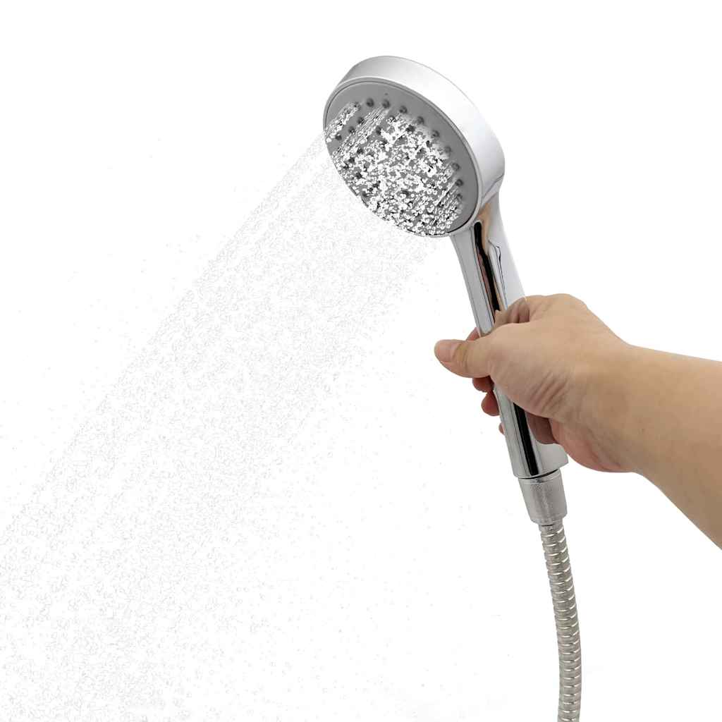 vidaXL Ηλιακό Ντους Εξωτερικού Χώρου με Χειροκίνητη Κεφαλή Ντους 217 εκ. 20 Λ