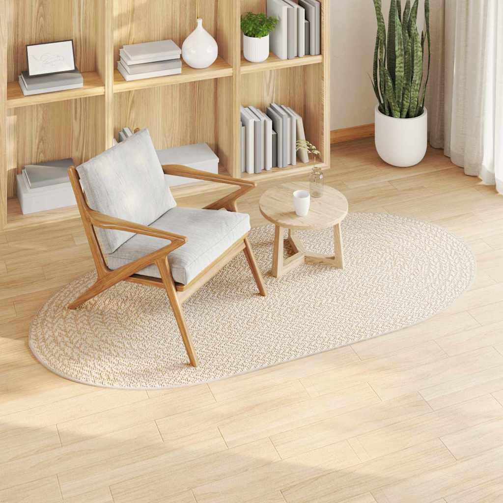 vidaXL Χαλί ZIZUR Κρεμ 200 x 100 cm Πολυπροπυλένιο
