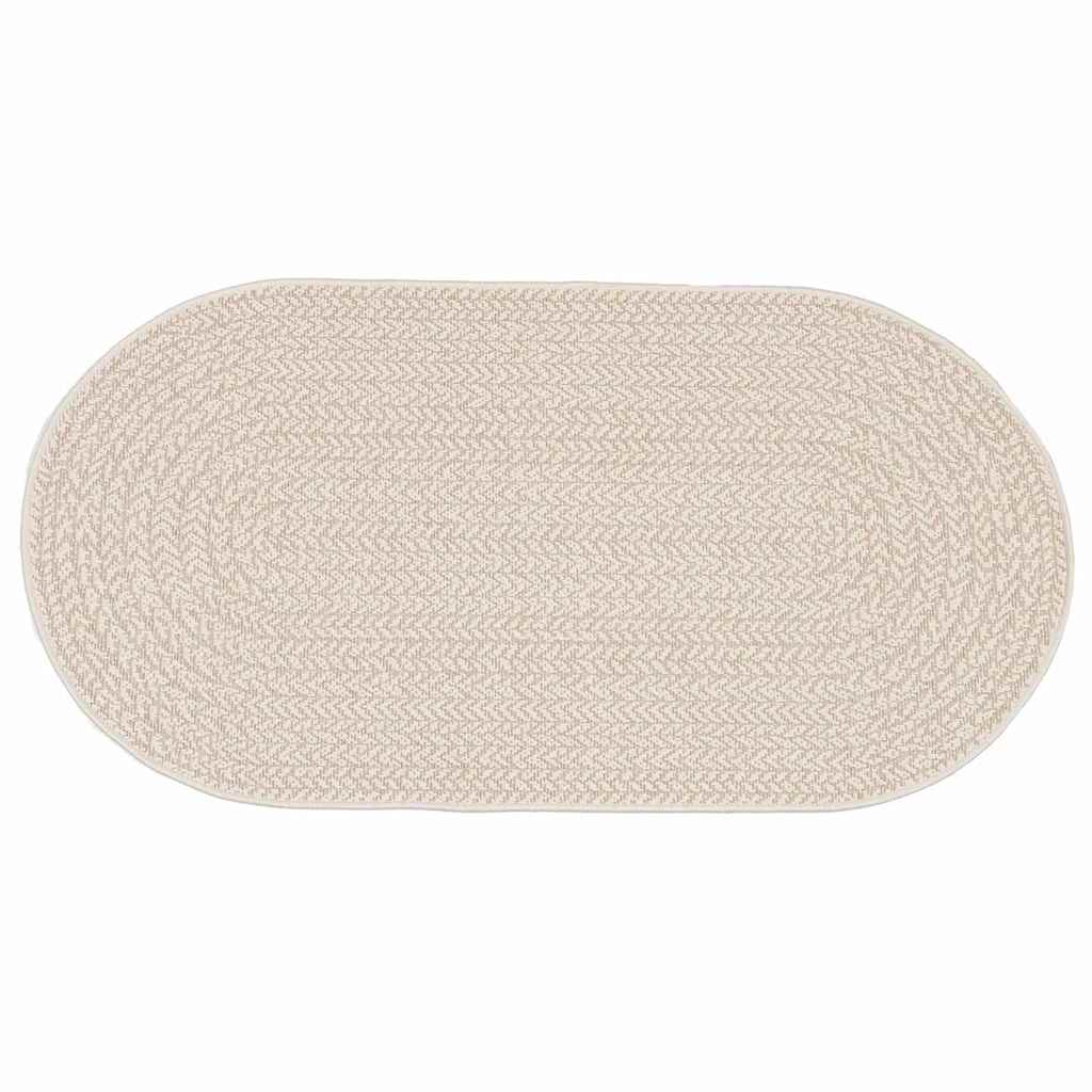 vidaXL Χαλί ZIZUR Κρεμ 200 x 100 cm Πολυπροπυλένιο
